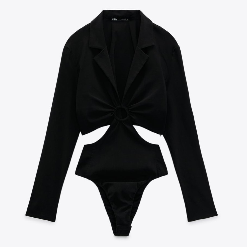 NWT- Zara BODYSUIT WITH STRETCH.    Size S - Picture 3 of 7